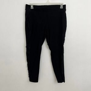 Torrid Ponte Luxe Legging Women's Size 1R US 1X Regular Black Lace Inset